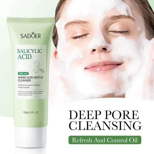 Salicylic Acid Foaming Cleanser – Deep Pore Face Wash for Clear & Hydrated Skin