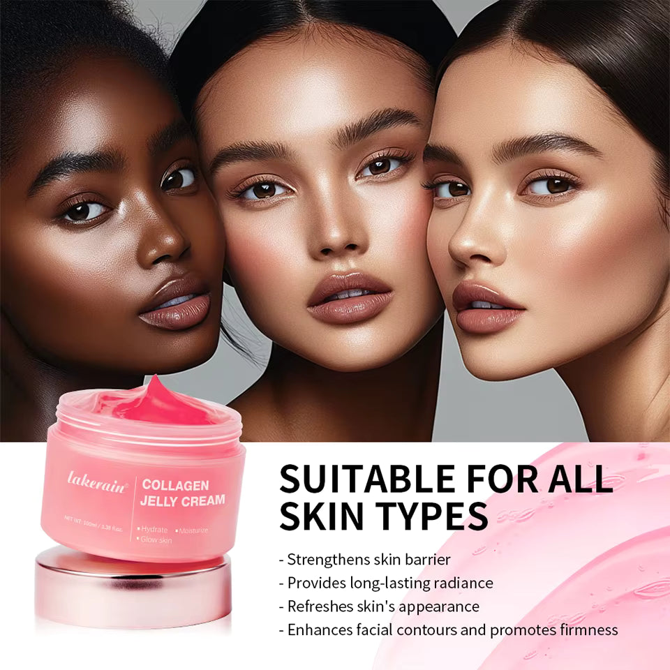 Collagen Jelly Cream – Hydrating Glass Skin Moisturizer for Smooth & Glowing Skin