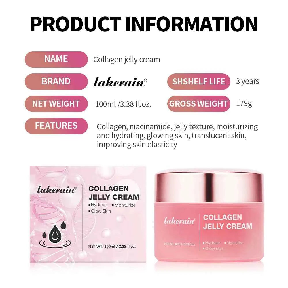 Collagen Jelly Cream – Hydrating Glass Skin Moisturizer for Smooth & Glowing Skin