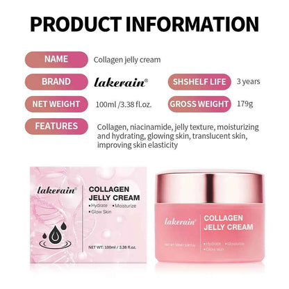 Collagen Jelly Cream – Hydrating Glass Skin Moisturizer for Smooth & Glowing Skin