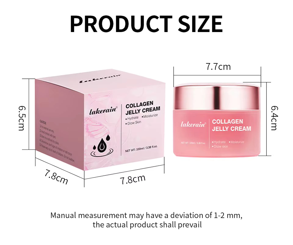 Collagen Jelly Cream – Hydrating Glass Skin Moisturizer for Smooth & Glowing Skin