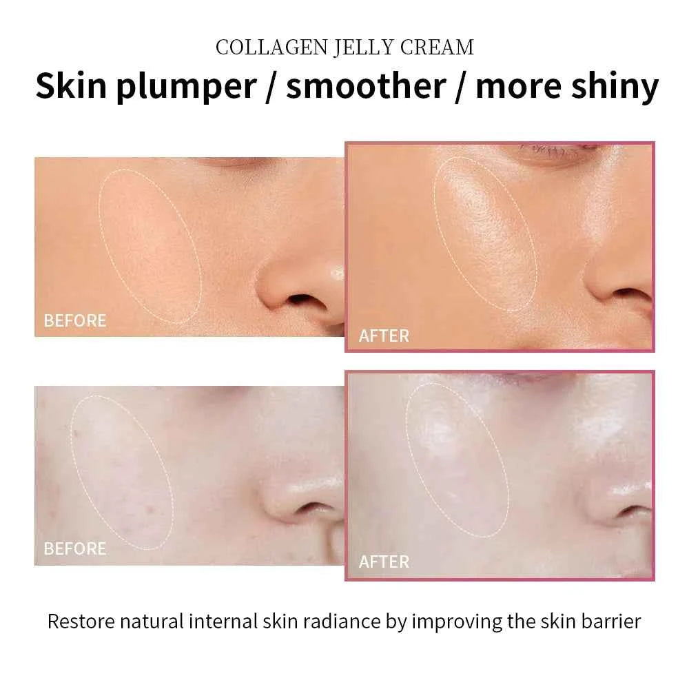 Collagen Jelly Cream – Hydrating Glass Skin Moisturizer for Smooth & Glowing Skin
