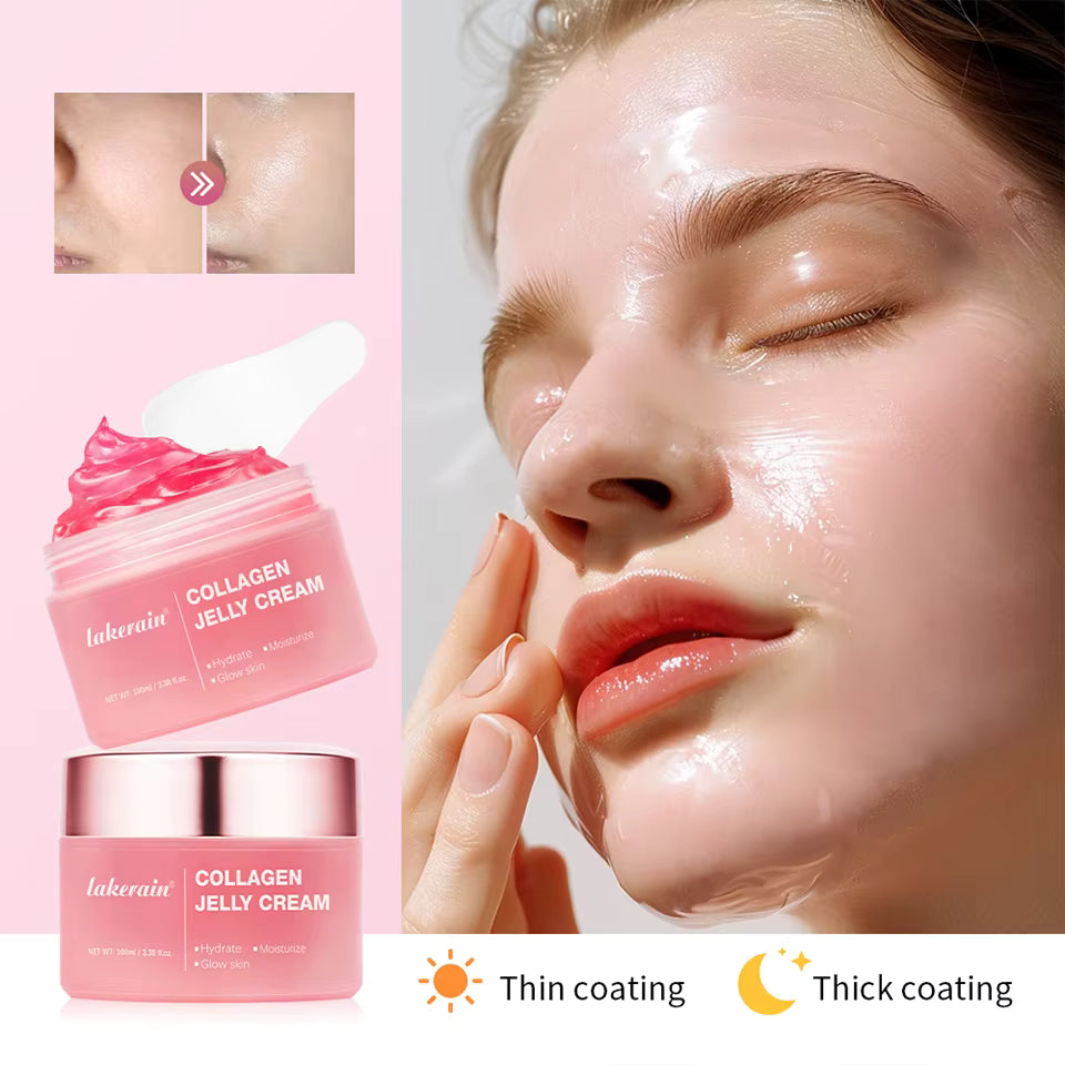 Collagen Jelly Cream – Hydrating Glass Skin Moisturizer for Smooth & Glowing Skin