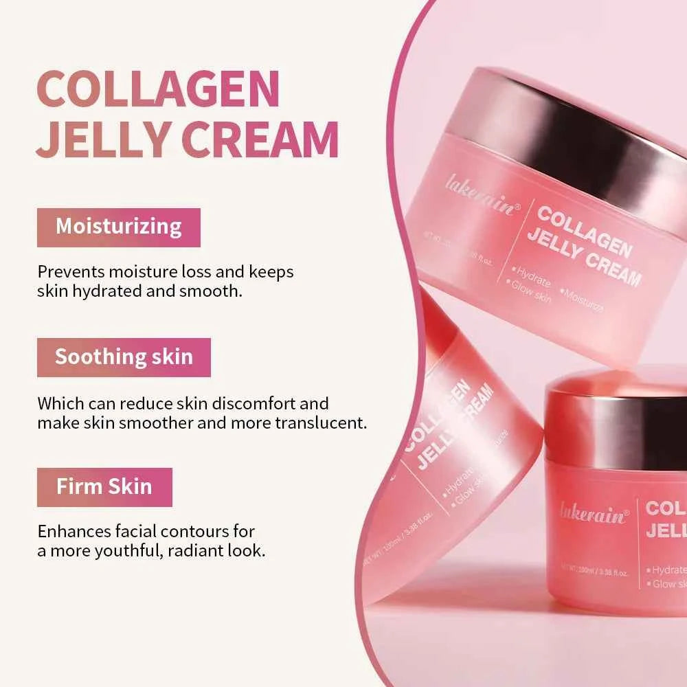 Collagen Jelly Cream – Hydrating Glass Skin Moisturizer for Smooth & Glowing Skin